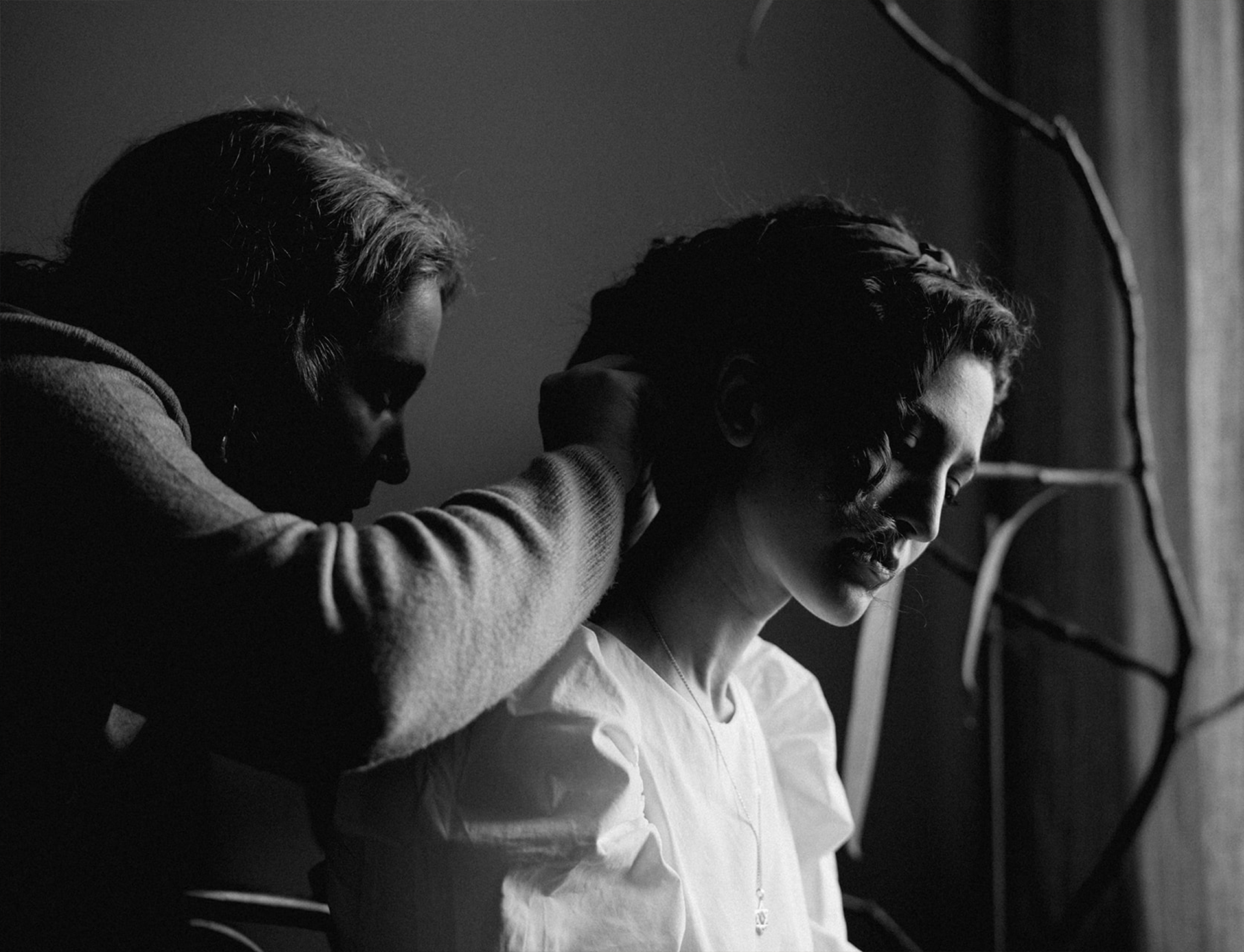 Getting ready for a fashion photo shooting
